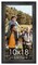 10x18 Wide Barnwood Picture Frame with UV-Resistant Acrylic & Acid Free Backing, Available in 6 Paint Finishes - Grey, Brown, White, and Black